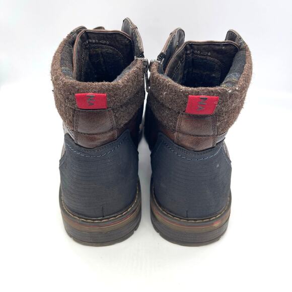 Superior Smoke Racing Men\'s Brown Leather Boots Size US 13 EU 46 Made in Venice